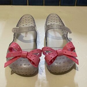 Adorable Mini Melissa clear with pink bow